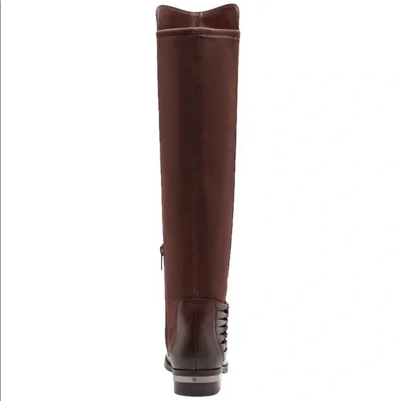 Vince Camuto Prolanda Women's Leather Tall Strappy Knee High Riding Boots 6M